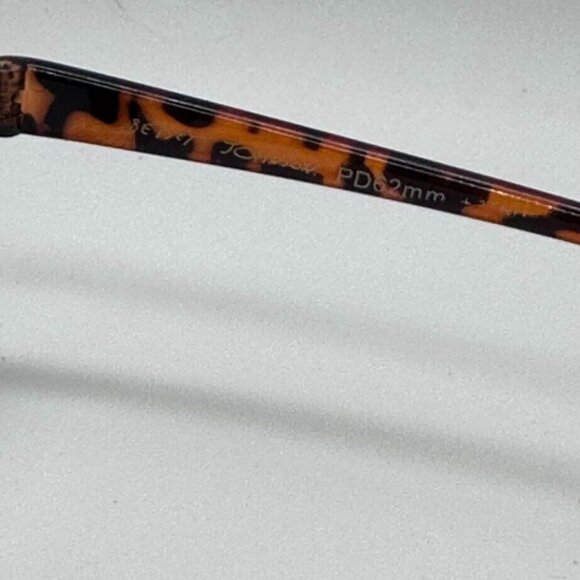 Betsey Johnson Eyeglasses Womens Readers Tortoise Shell Cat Eye Cheaters - Picture 8 of 9